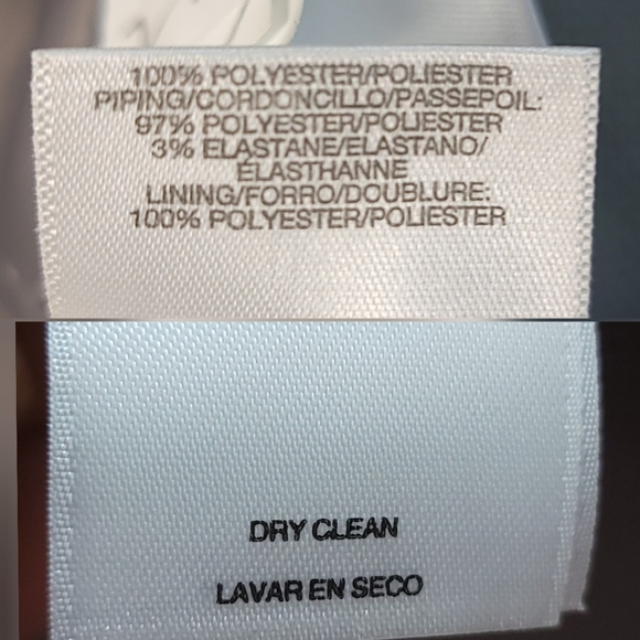 Le Suit NWOT Black Trim Gray Winged Collar 2 Button Blazer Suit Jacket - SIZE 8 - Picture 12 of 12